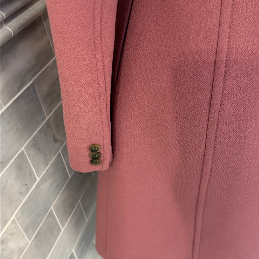 J. Crew Pink Italian Double Cloth Coat - Picture 5 of 8